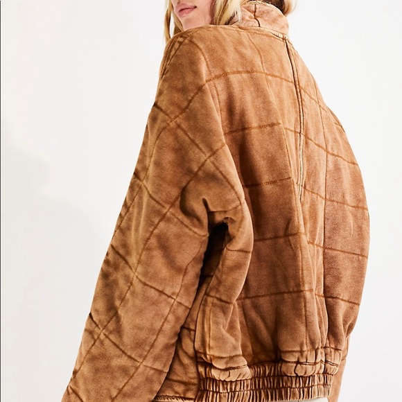 Free People Dolman Jacket in Toasted Coconut - Picture 3 of 4